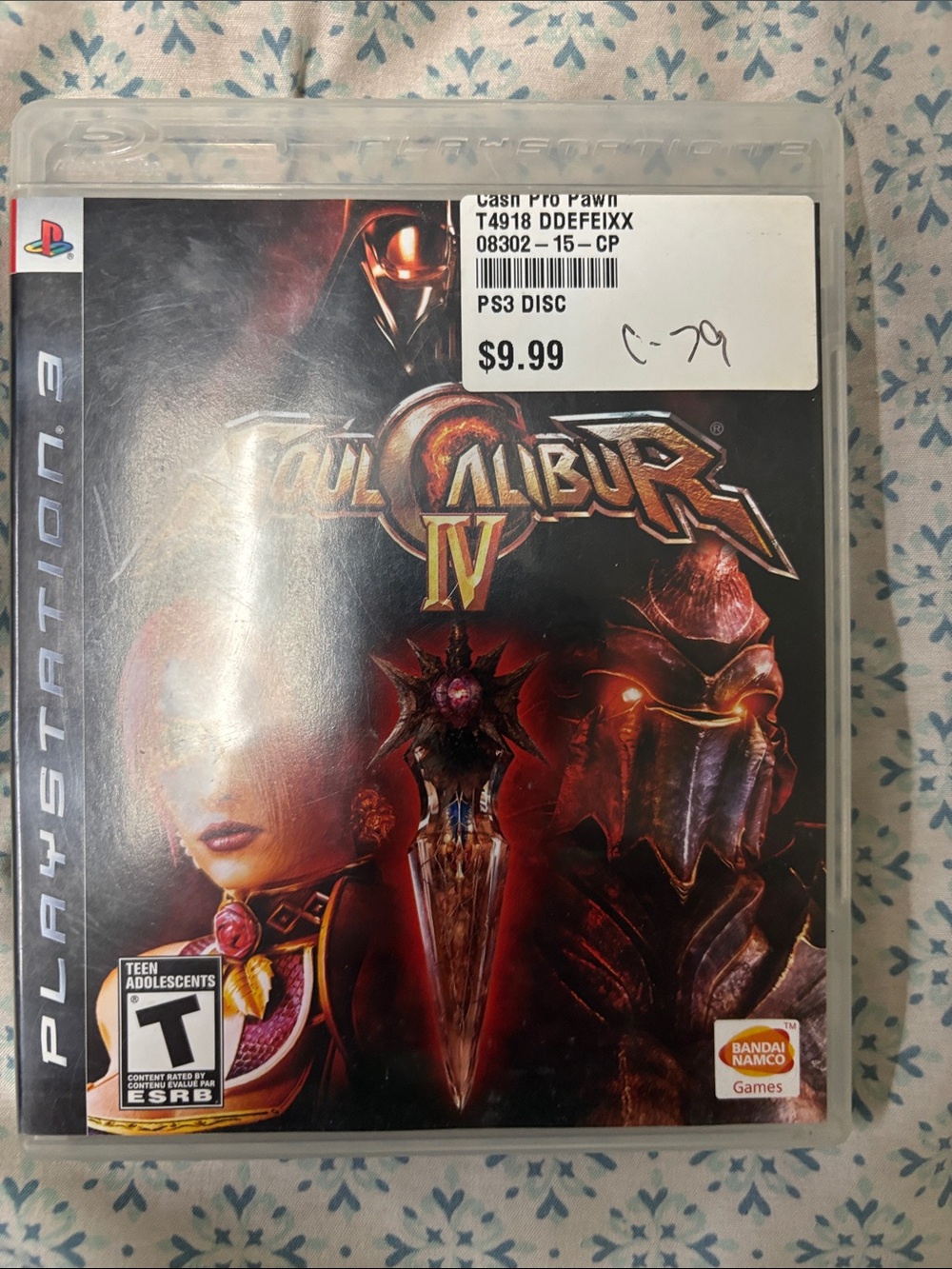 Sony SoulCalibur IV PS3 Game - Black & Red Artwork
